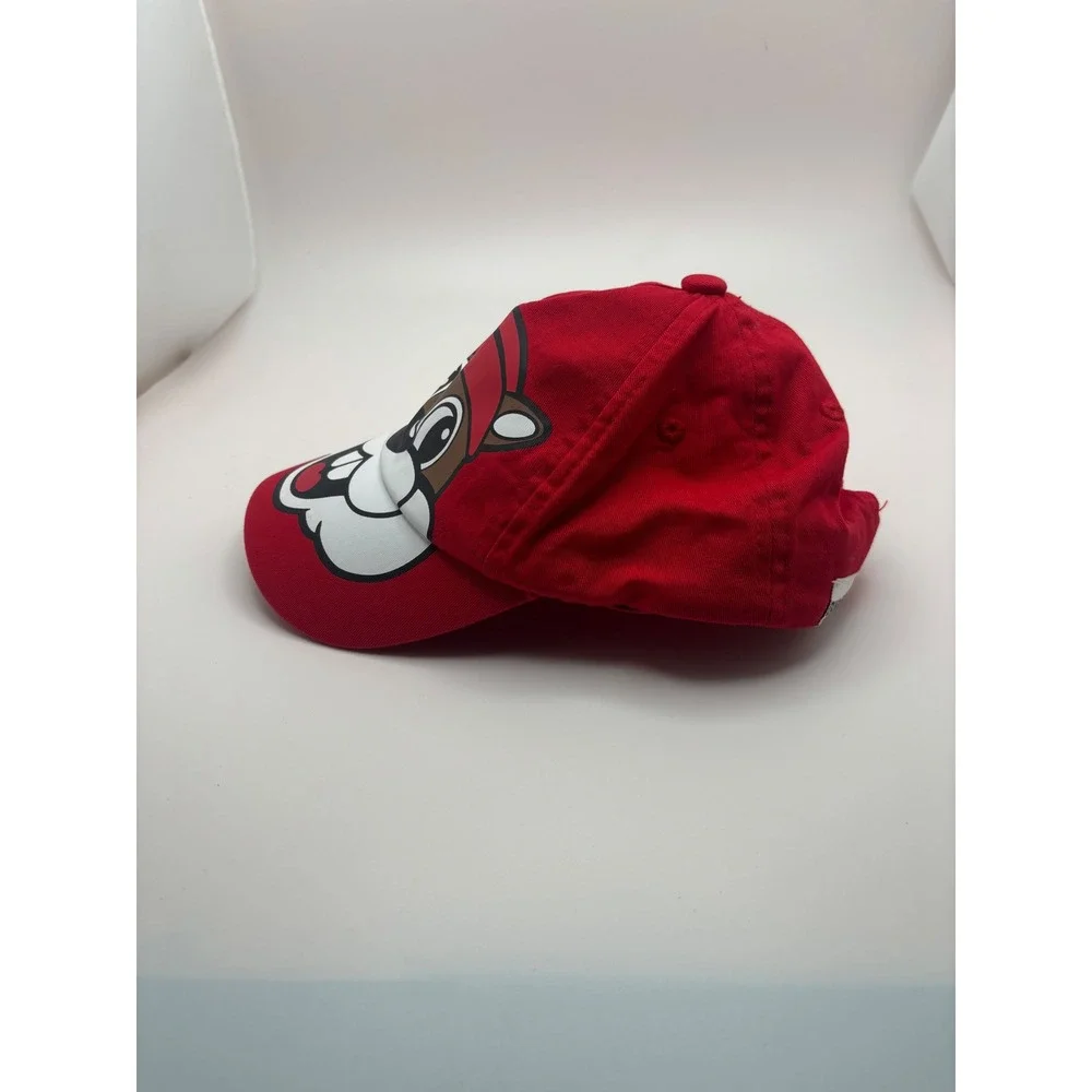 Buc-ee's Youth Red Beaver Mascot Baseball Cap UPF 50+ Cotton Hat BUCFCE YTH